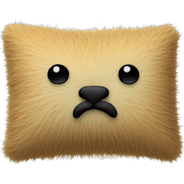 Pillow hairy texture emoji