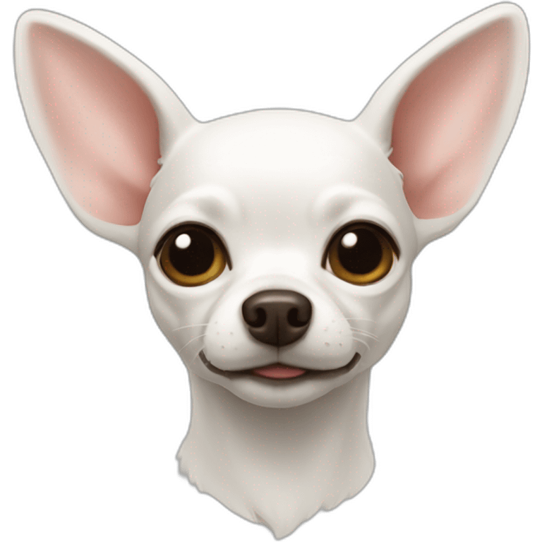 White deer head chihuahua emoji