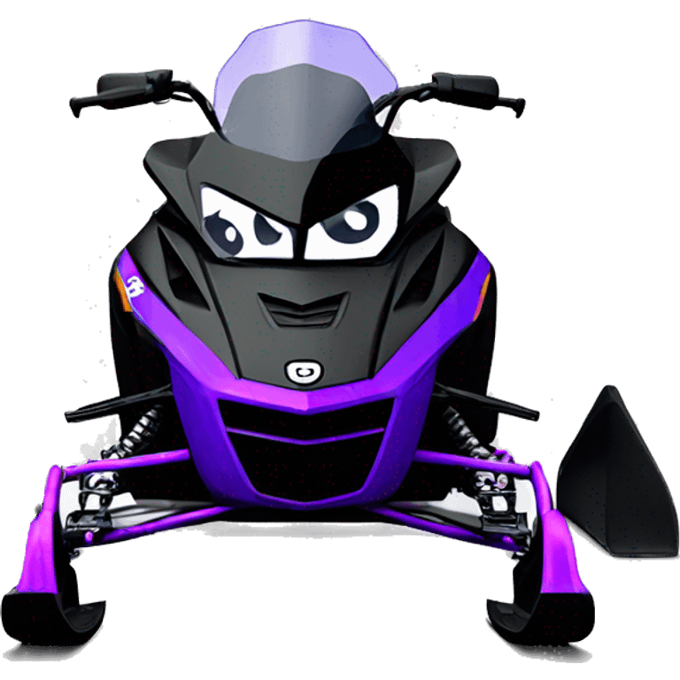 Snowmobile Polaris khaos black and purple  emoji