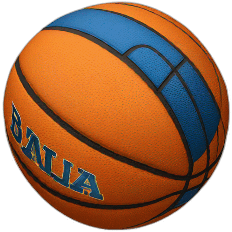 Balon de baloncesto entrando en una canasta emoji