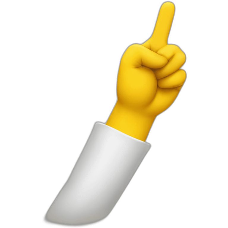 Yellow finger pointing up emoji