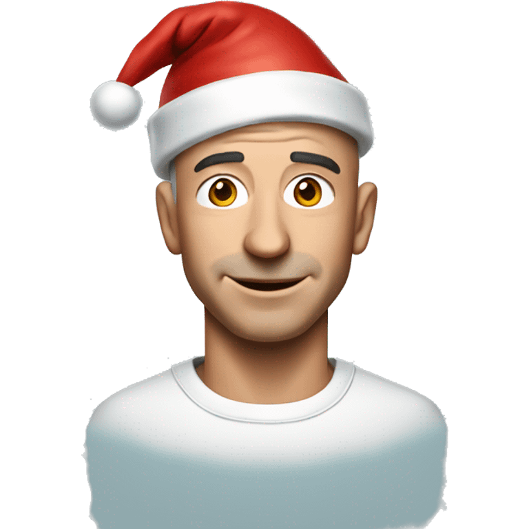 jeff bezos with santa hat emoji