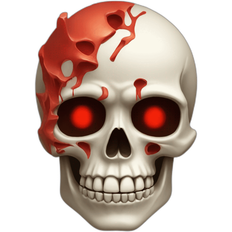 Skull with red eys emoji