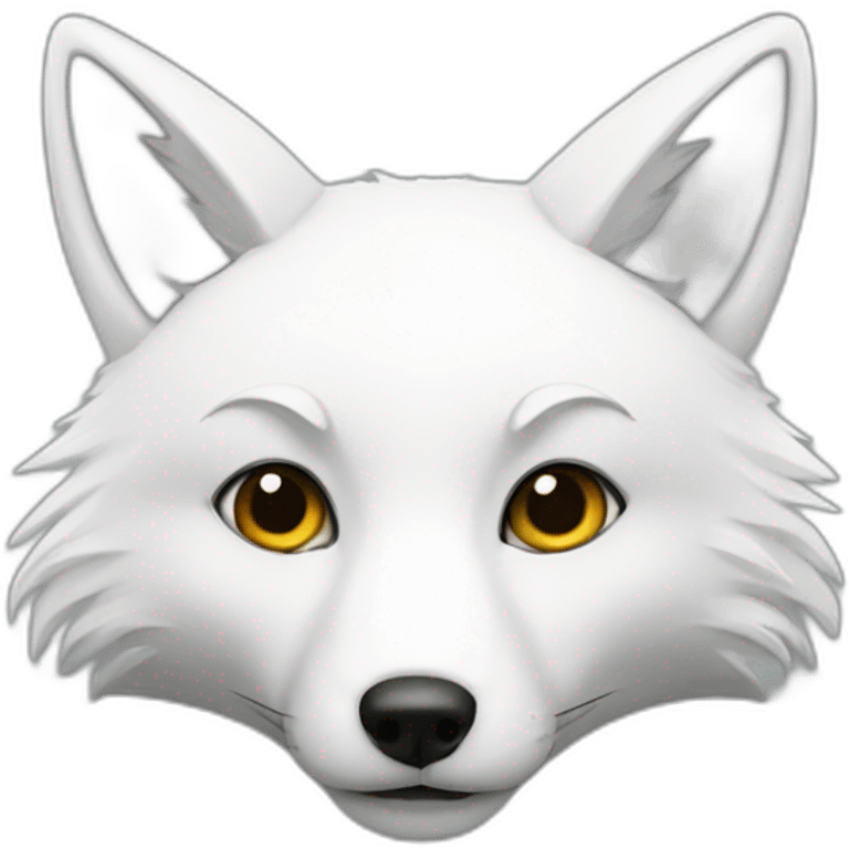 White fox emoji