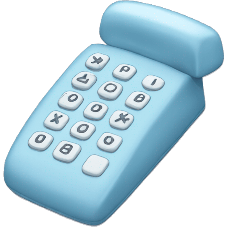 pale blue phone emoji