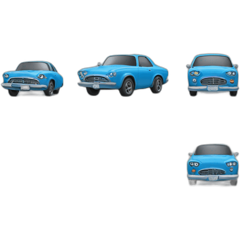 cars azul emoji