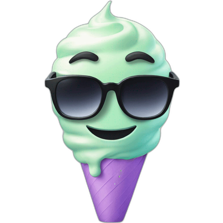 lightyear with sunglasses eat icecream emoji