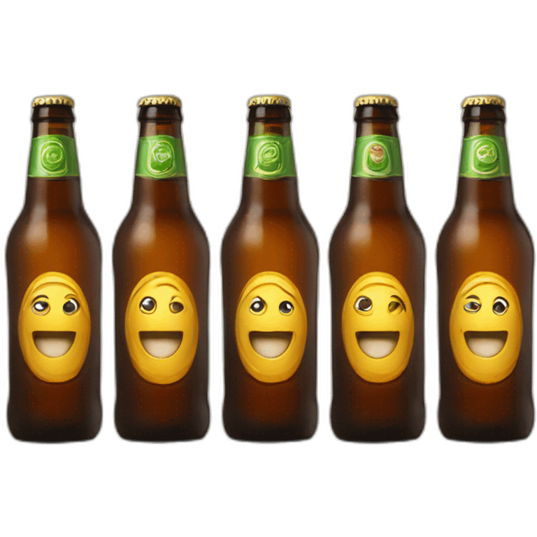 6 beer bottles emoji