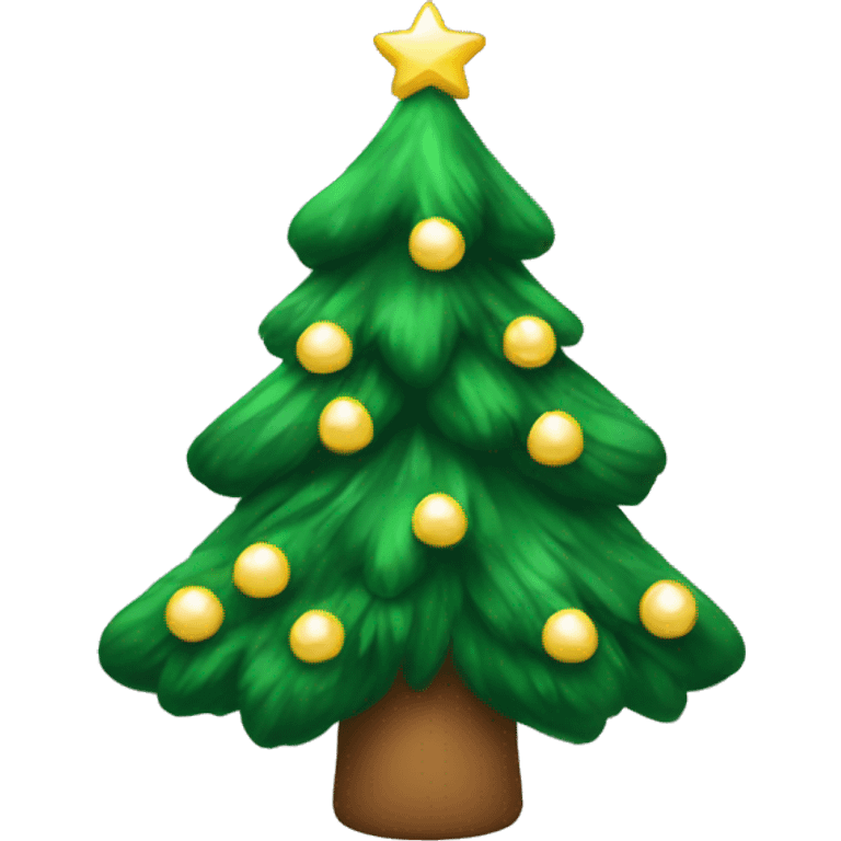 Christmas tree with little white bows emoji