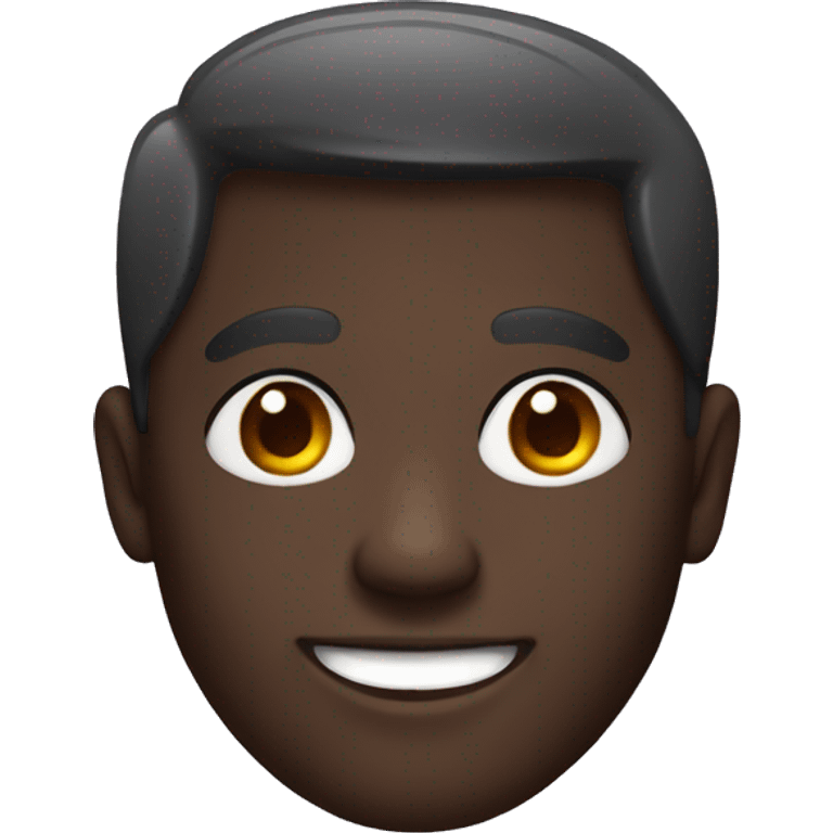 smiling dark-skinned male portrait emoji