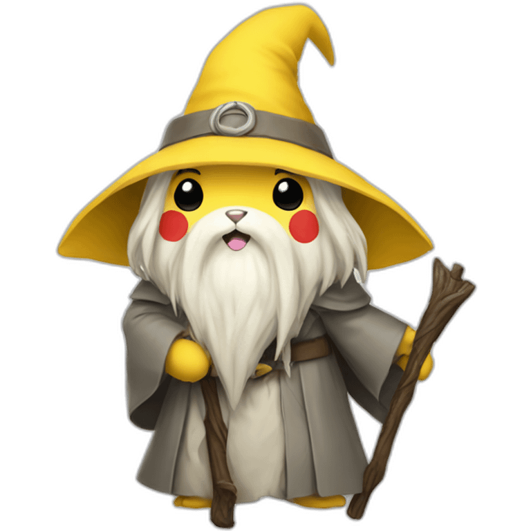 Gandalf Pikachu emoji