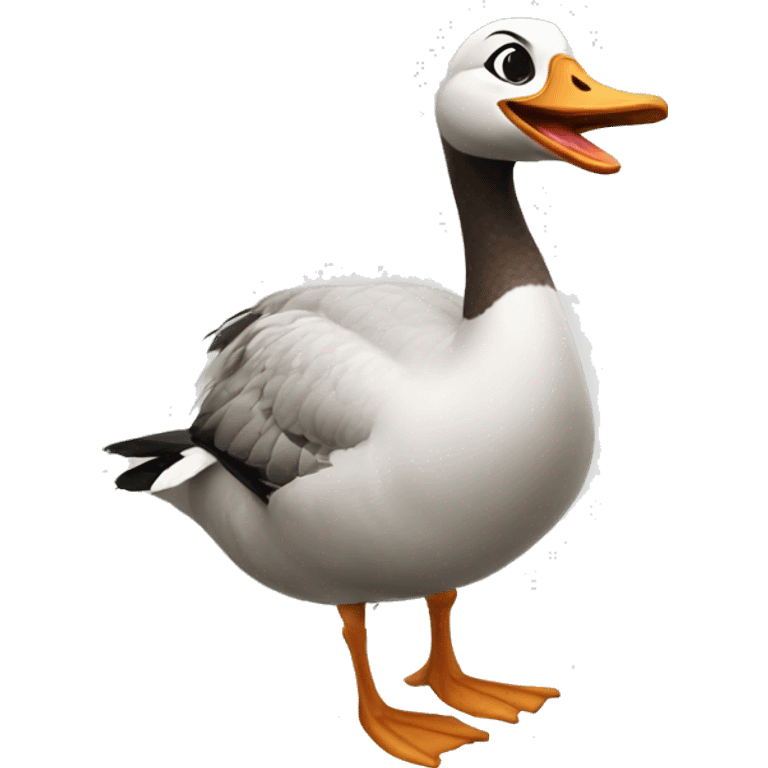 Laughing goose emoji