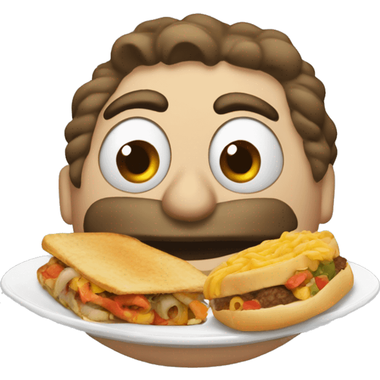 Plato de comida dominicana emoji