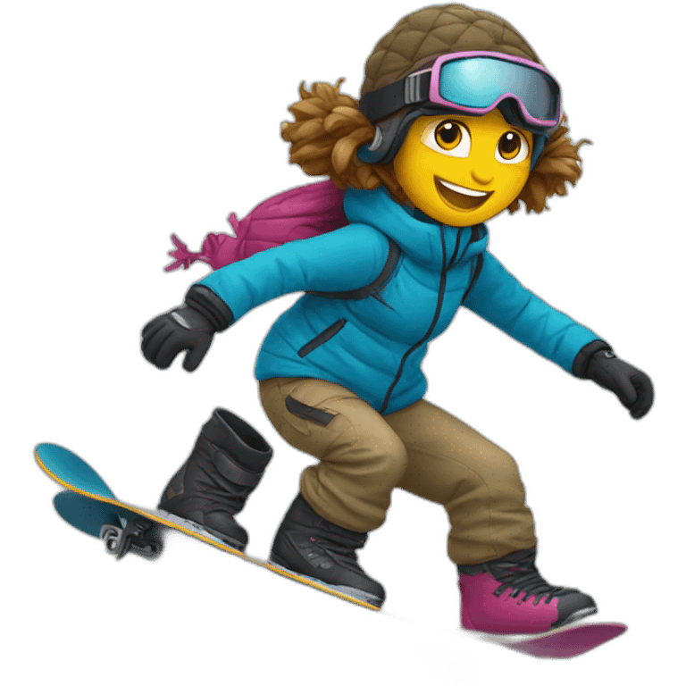 Snowboarding emoji