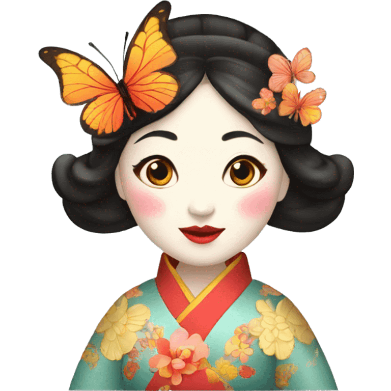 Beijing opera Mrs butterflies,butterflies emoji