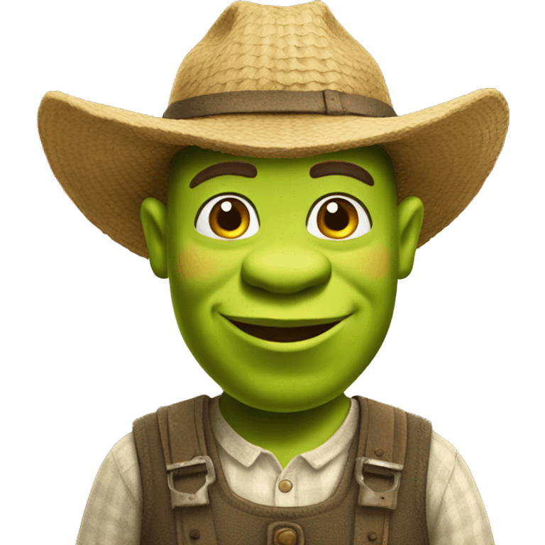 Shrek the farmer emoji