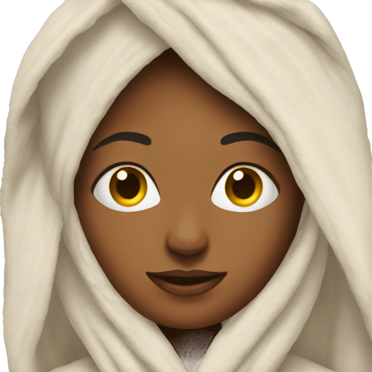 woman in towel emoji