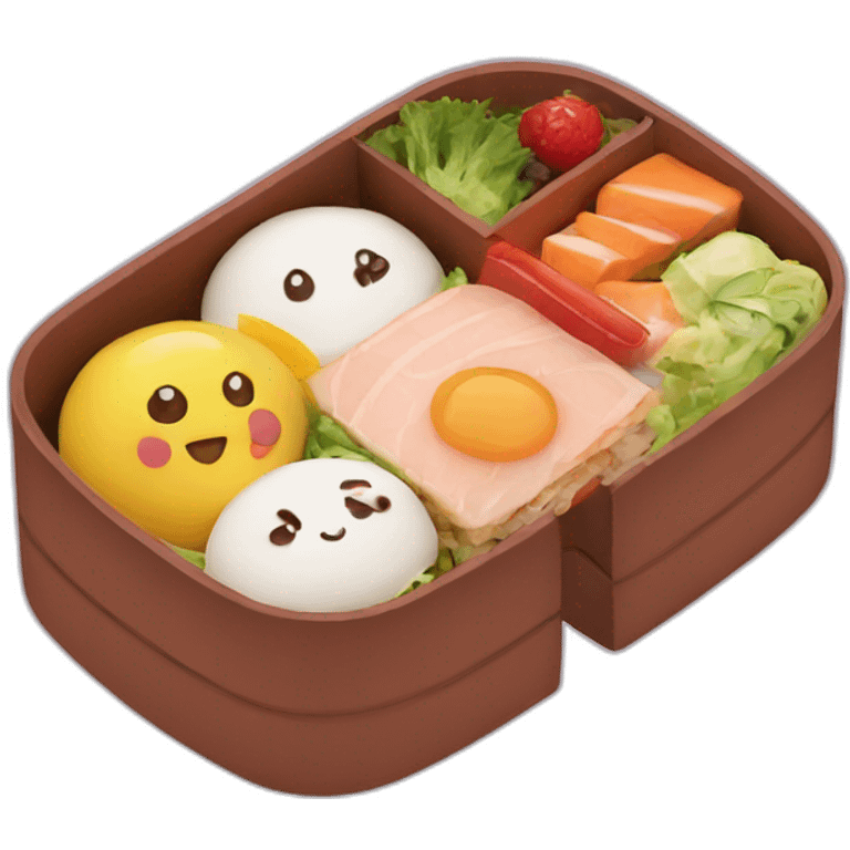 cute bento box emoji