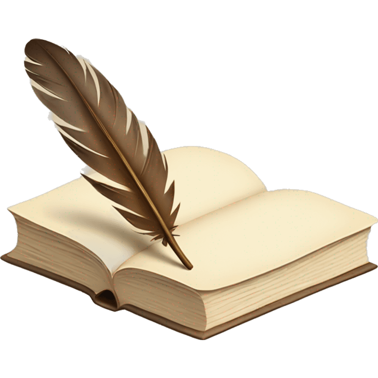 quill and book beige emoji