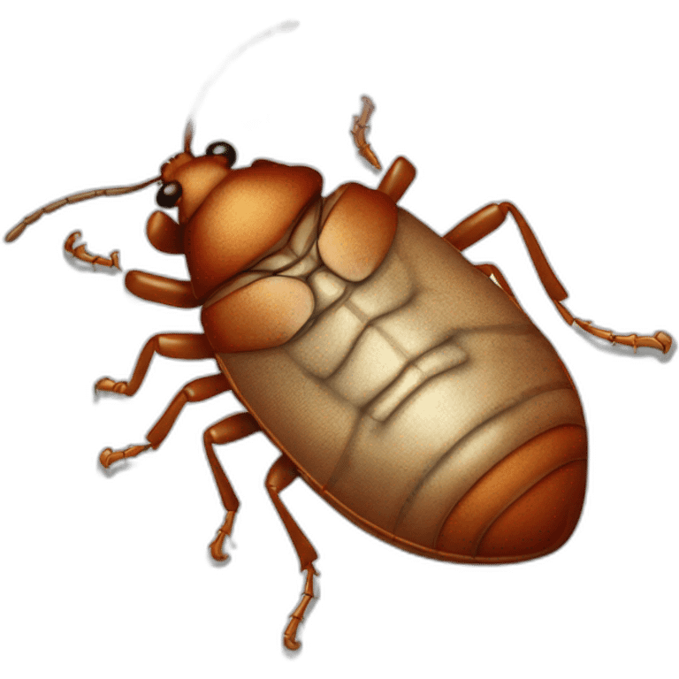 dead bed bug lying on its back emoji