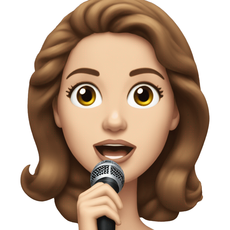 Lana del Rey singing  emoji