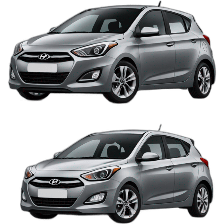 Hyundai i20 grey 2012 emoji