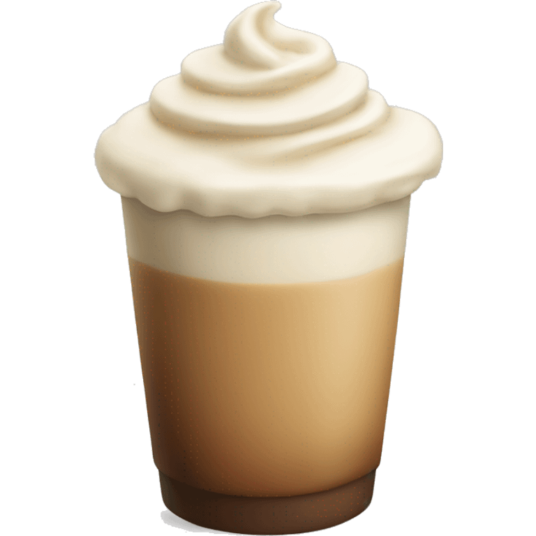 Cream latte  emoji