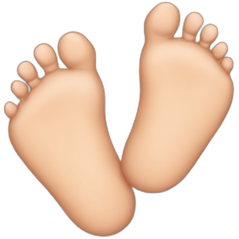 not an emoji but of feet emoji