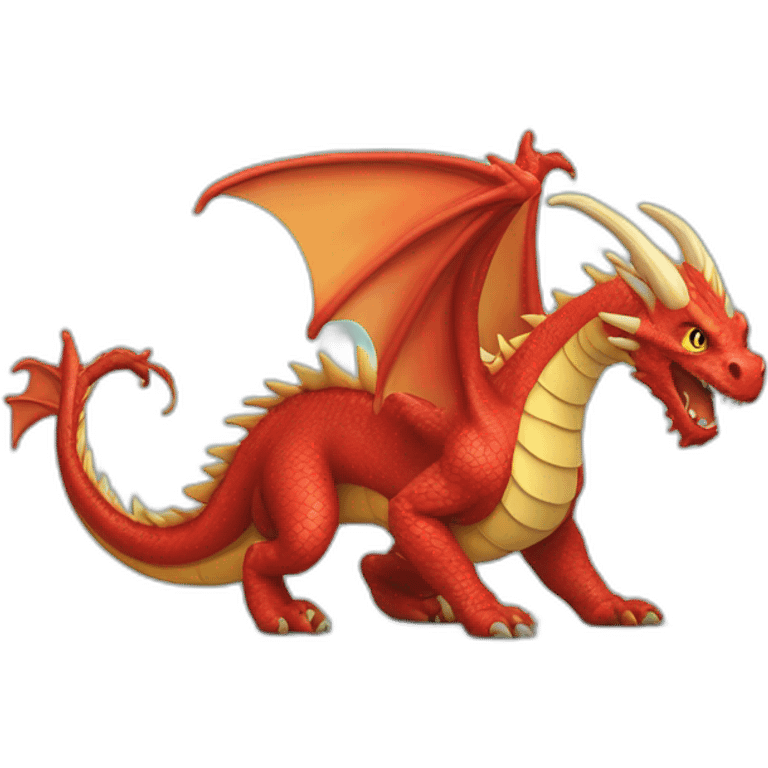 Dragon qui joue a la play emoji