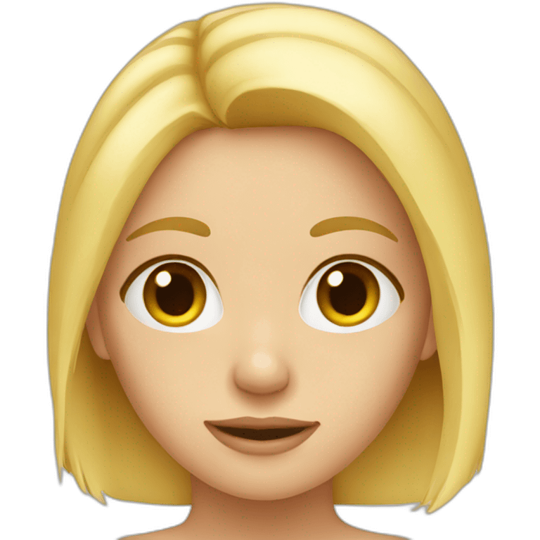 blond girl emoji