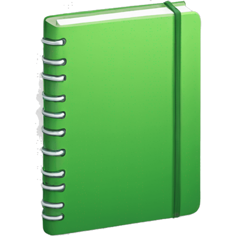 green notebook emoji