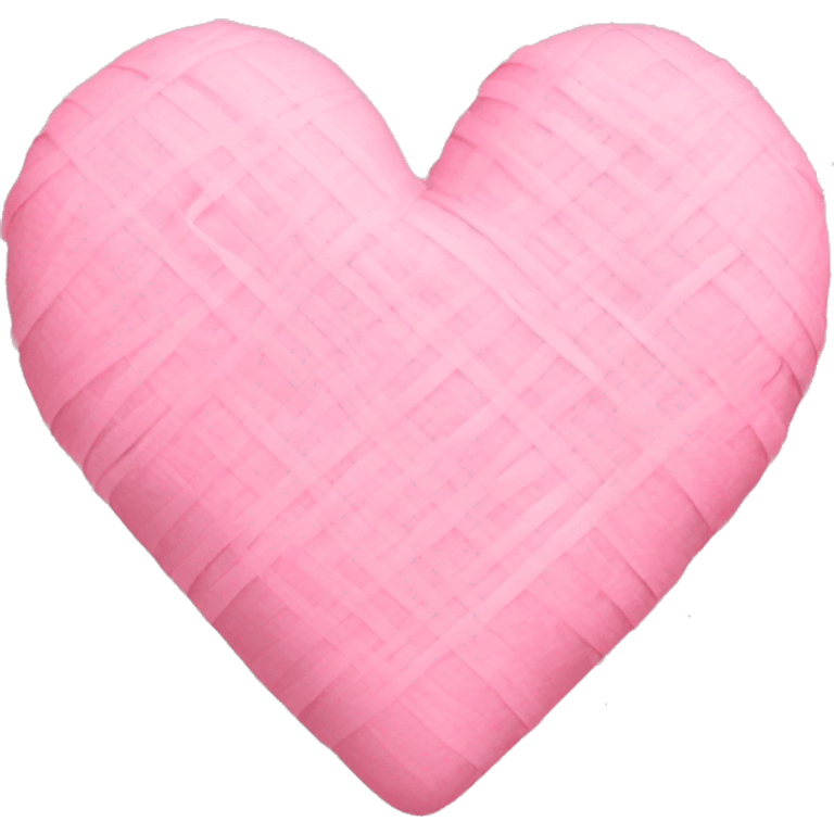 Baby pink heart with diagonal bandage.  emoji