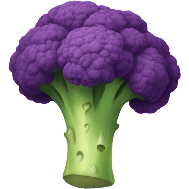 Purple broccoli  emoji