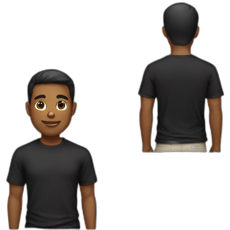 male black tshirt emoji