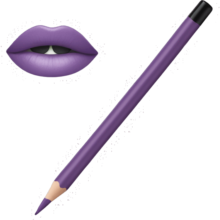 Light purple eyeliner pencil  emoji