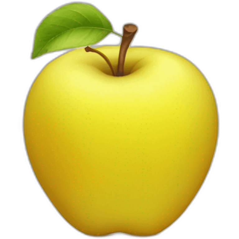 Yellow apple emoji