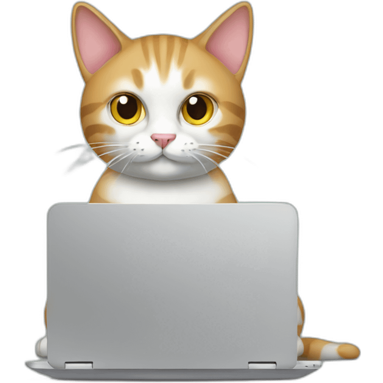 cat with laptop emoji