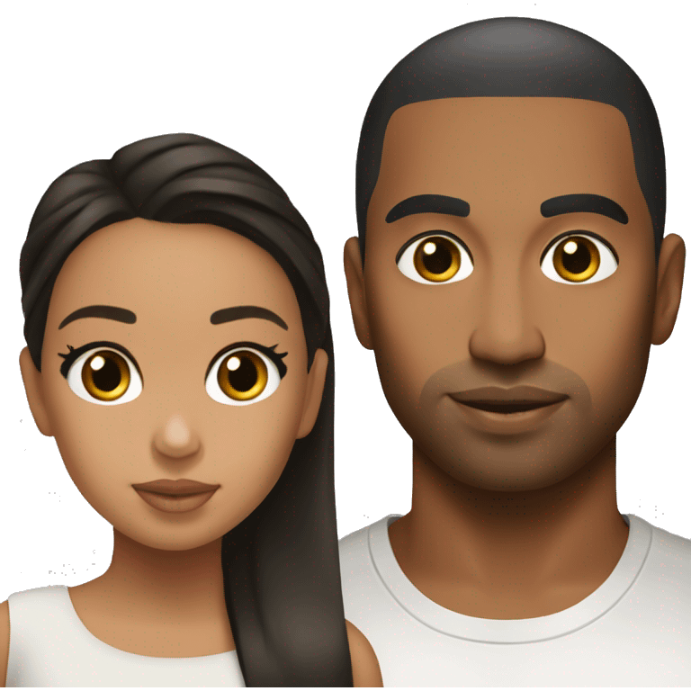 North west and Kim Kardashian  emoji