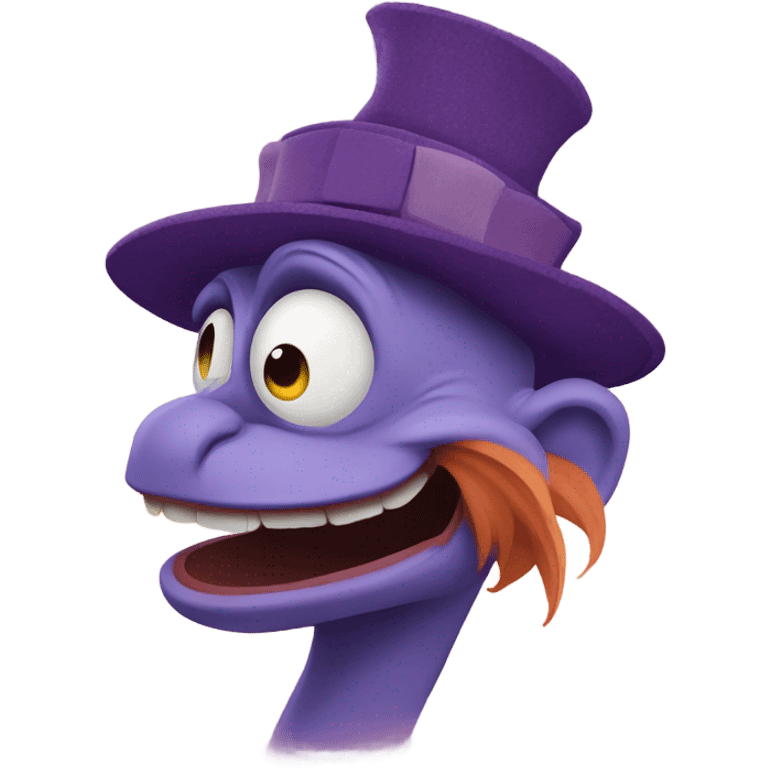 Figment from Epcot emoji