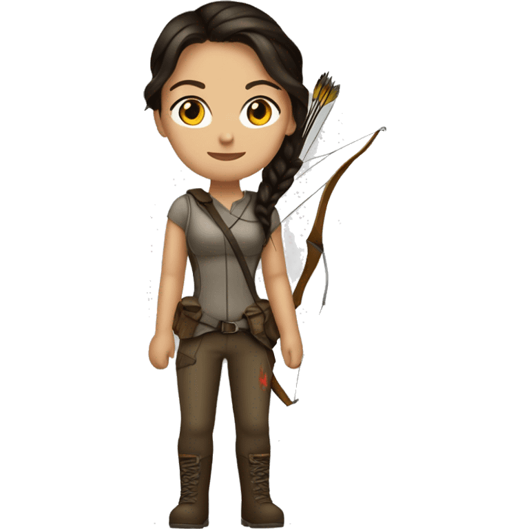 Katniss Everdeen from the hunger games emoji