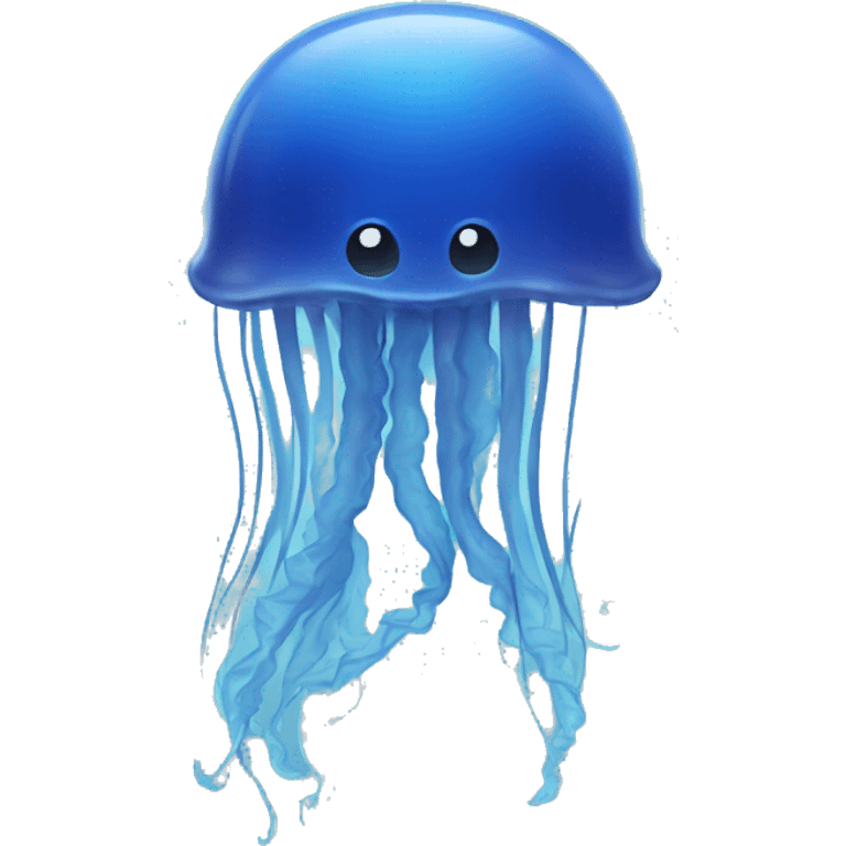 Blue jellyfish emoji