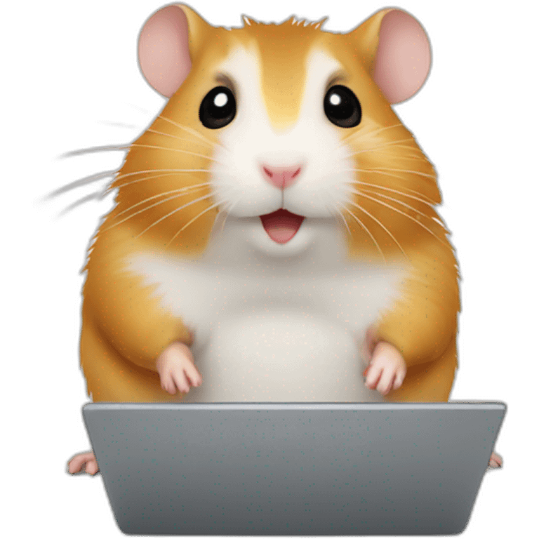 hamster with a laptop emoji