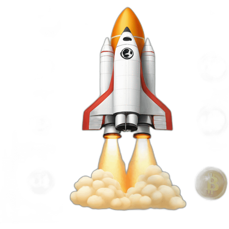 bitcoin rocket emoji