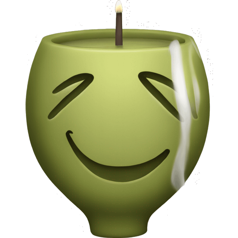 Olive candle emoji