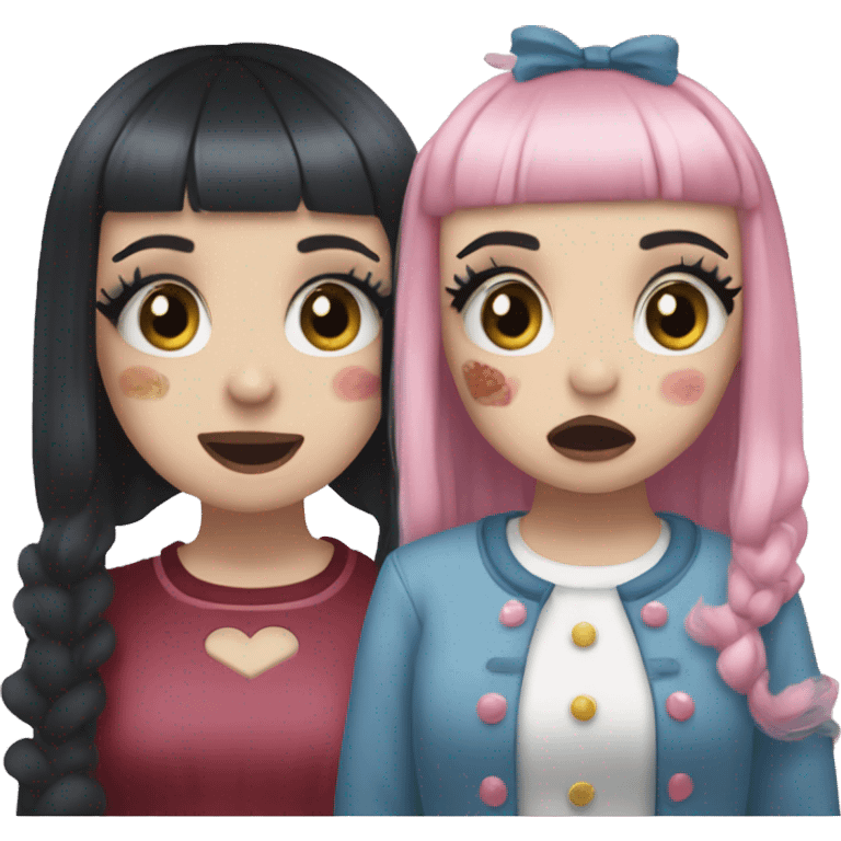 Melanie Martinez and Billie elish sing emoji