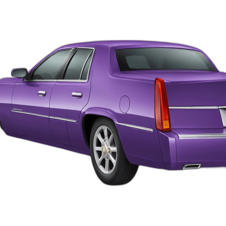 Purple Cadillac side view emoji