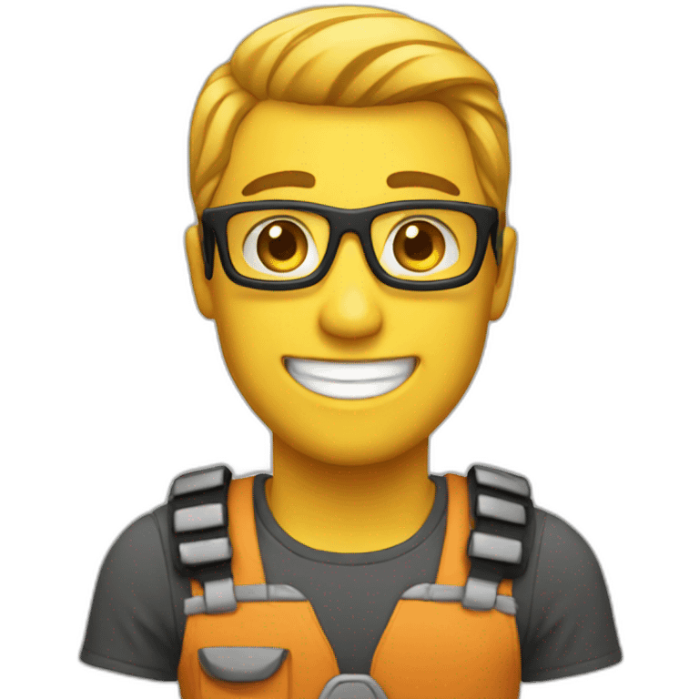 Happy developer emoji