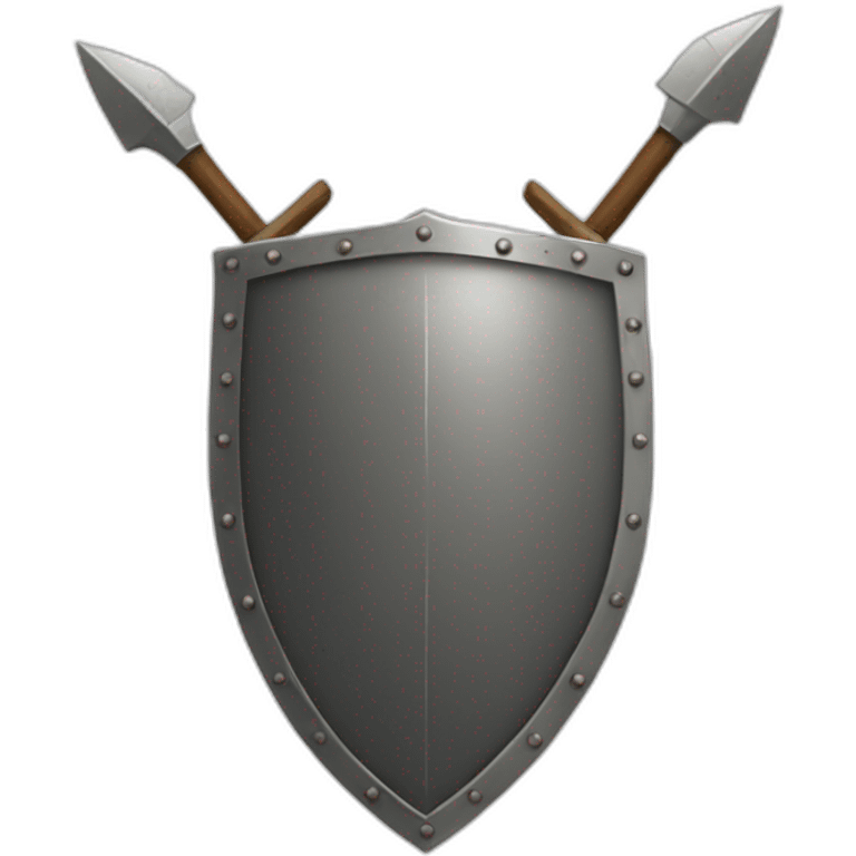 shield with spear emoji