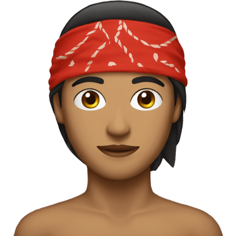 Red bandanna  emoji