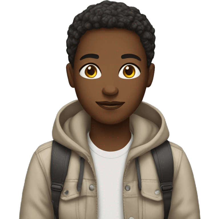 african american teenager emoji